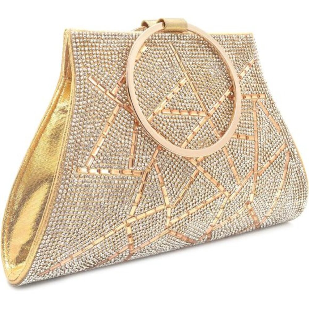 Crystal Clutch Purses Bride and Bridesmaid Handbag Elegant Wristlet Evening Bag